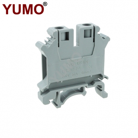 UK6N Screw Clamp Din Rail Terminal Block 